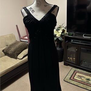 JS Boutique Black Beaded Dress